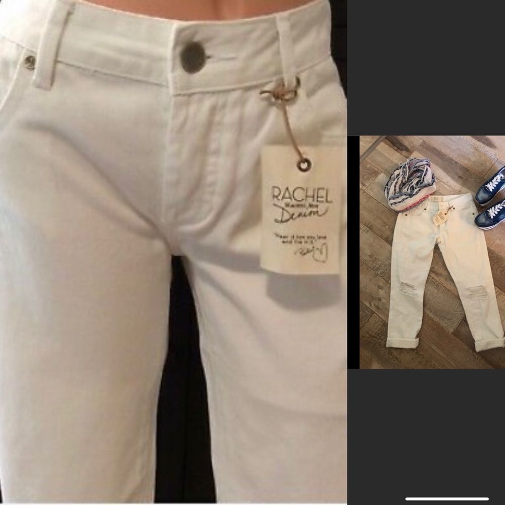 NEW Rachel by Rachel Roy white girlfriend jeans 24